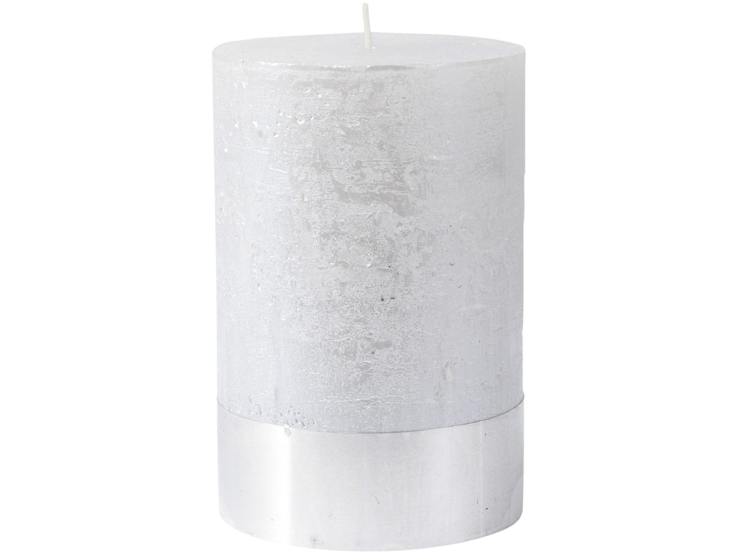 Libra Pearl Rustica Pillar Candle 10x15cm - Xmas