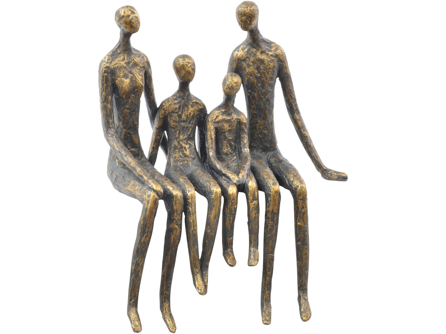 Sitting Family Of Four Shelf Sculpture