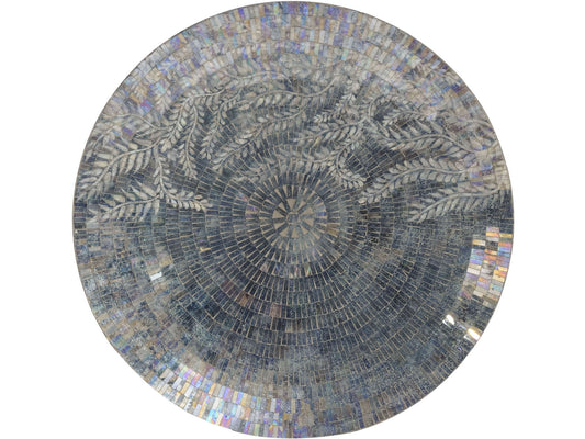 EX DISPLAY Blue Fauna Motif Mosaic Decorative Disc