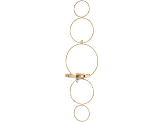 EX DISPLAY Claridge Circle Link Gold Wall Sconce