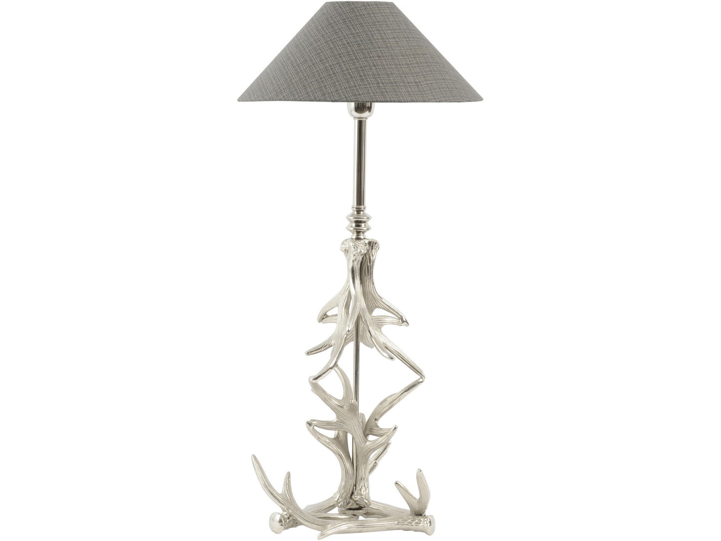 Nickel Antler Table Lamp E27 40W