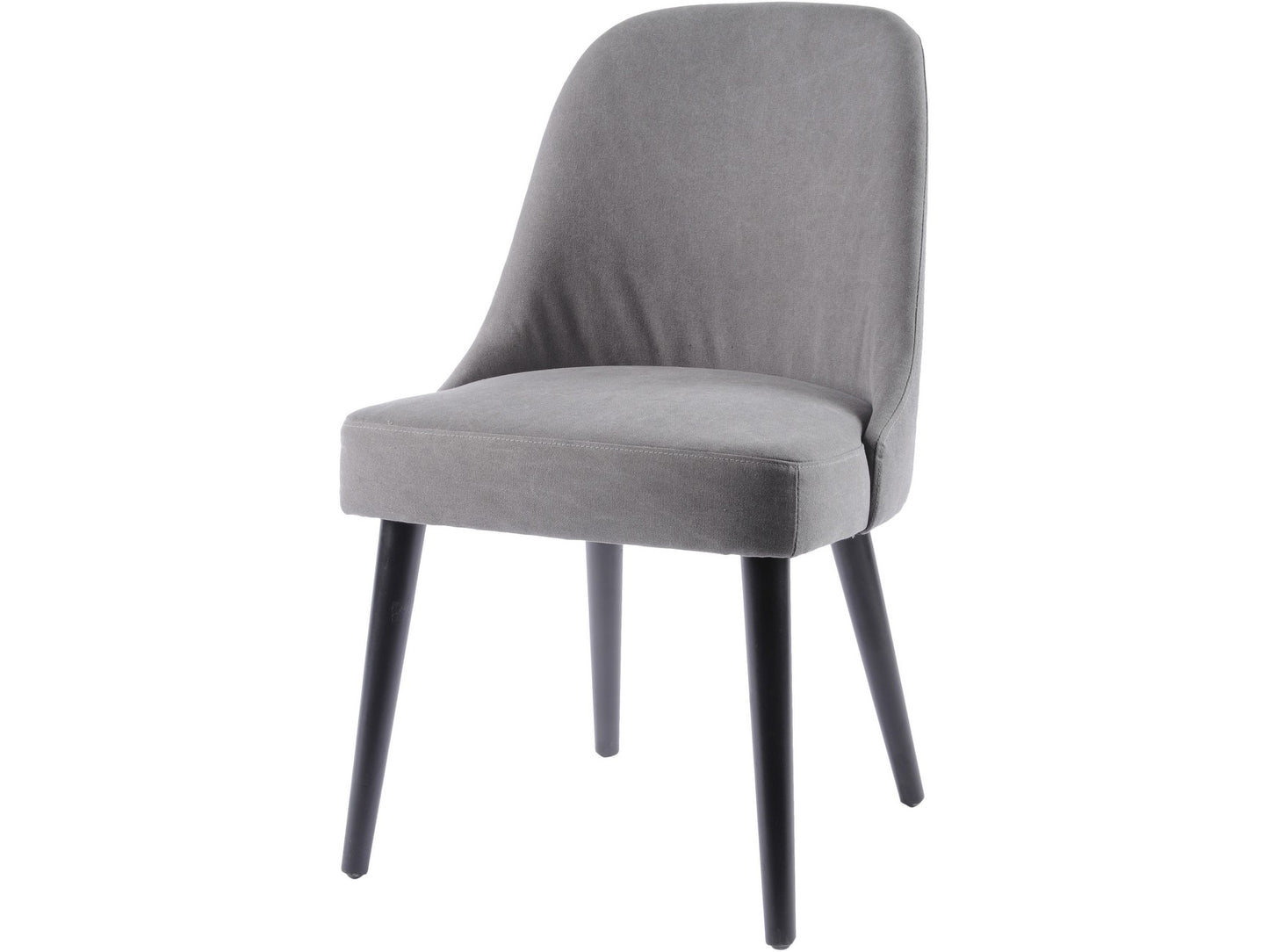 EX DISPLAY Bardolino Charcoal Grey Cotton Dining Chair