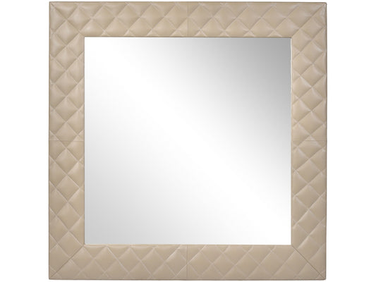 EX DISPLAY Ecclestone Leather Square Wall Mirror