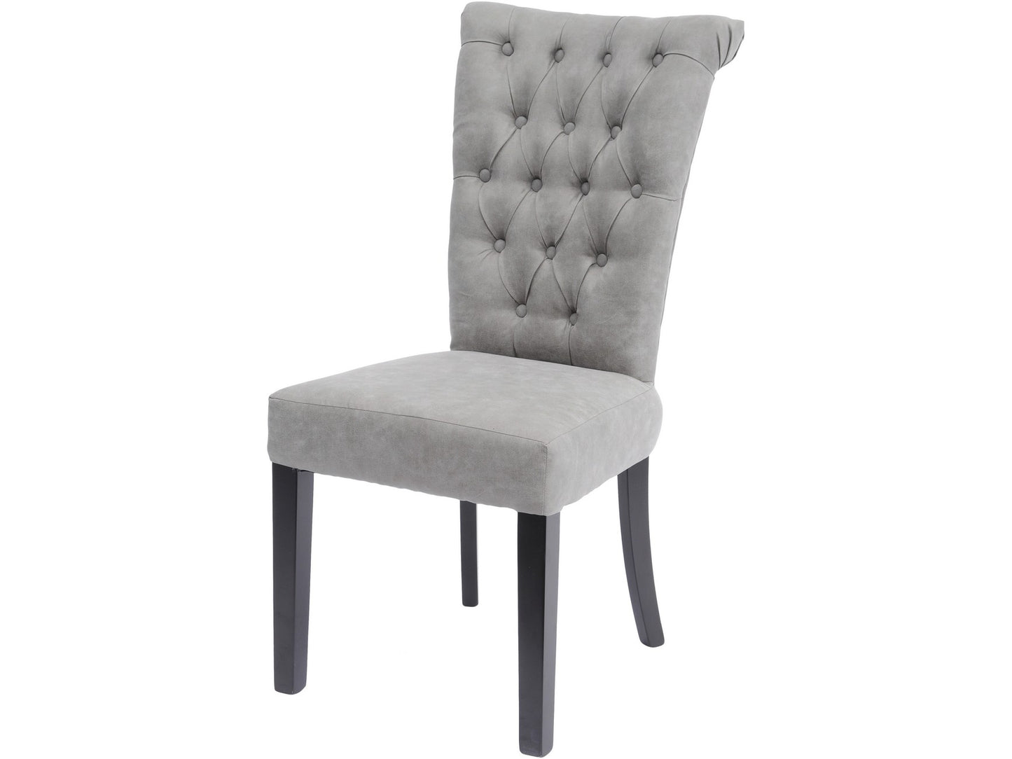 Jansen Light Grey Buttonback Dining Chair