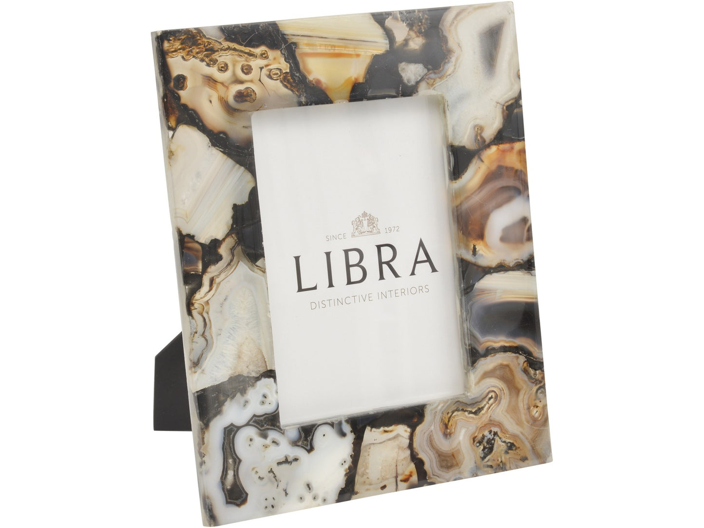 EX DISPLAY Oleta Black Agate 5x7 Inch Photo Frame