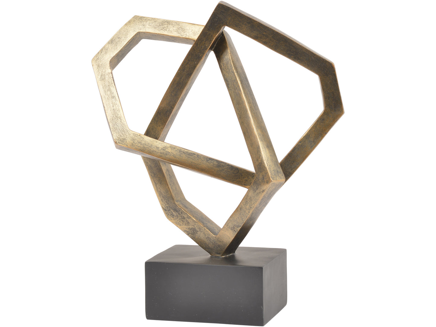 Antique Bronze Cubist Sculpture