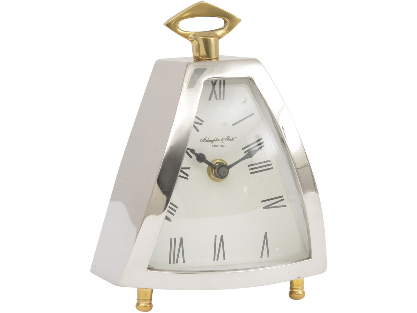 Isosceles Curved Front Mantel Clock