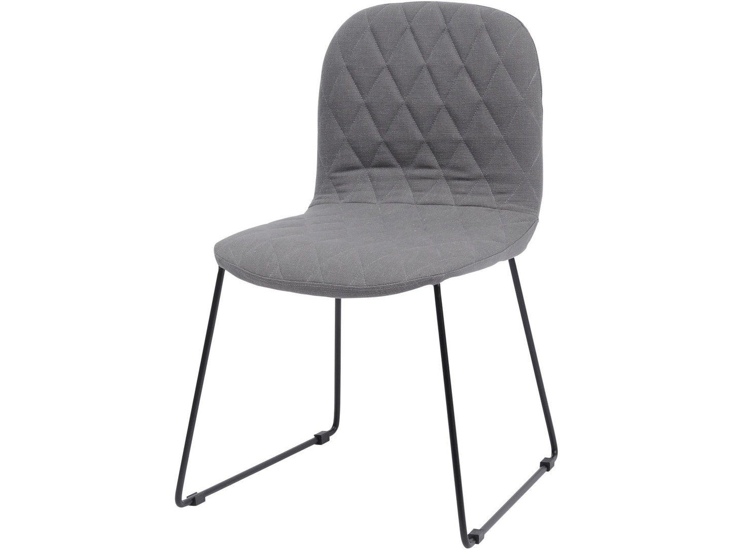 EX DISPLAY Clifton Grey Quilted Dining Chair