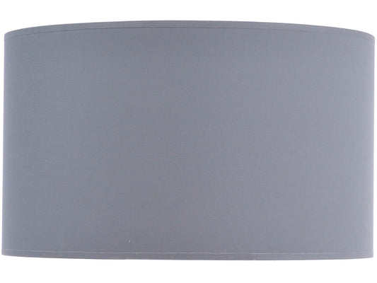 Grey and Silver Lined Drum 20" Lampshade