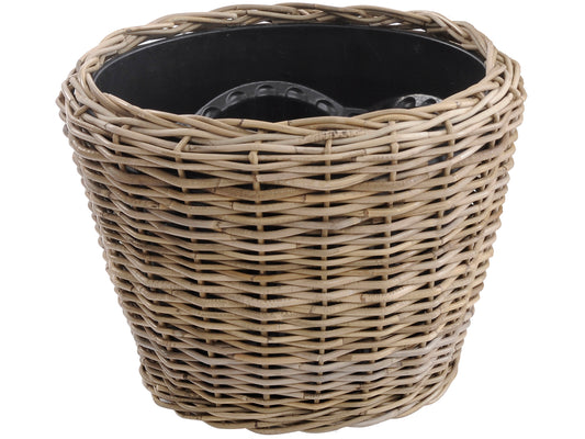 EX DISPLAY Toba Rattan Large Drypot Planter 65x50cm