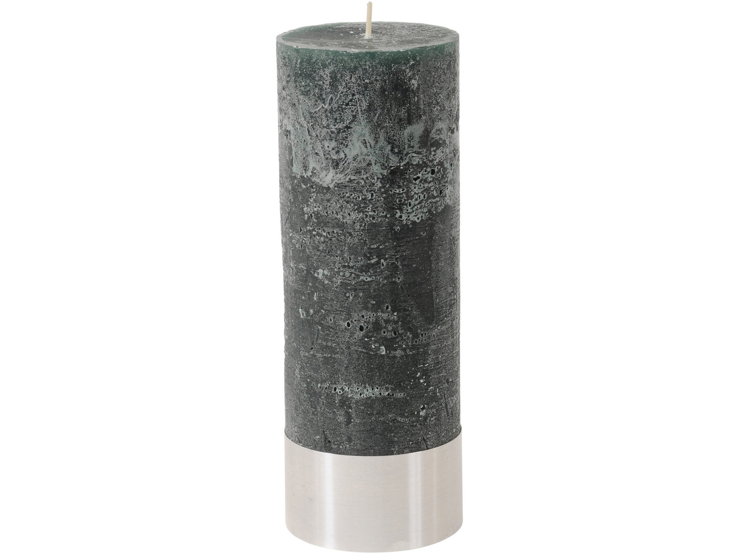 Green Rustica Pillar Candle 7x19cm