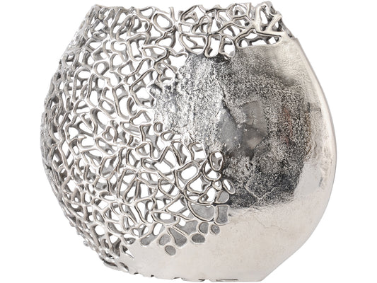 Apo Coral Ellipse Aluminium Vase