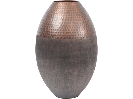 Fuse Dark Bronze Two Tone Hammered Aluminium Large Vase