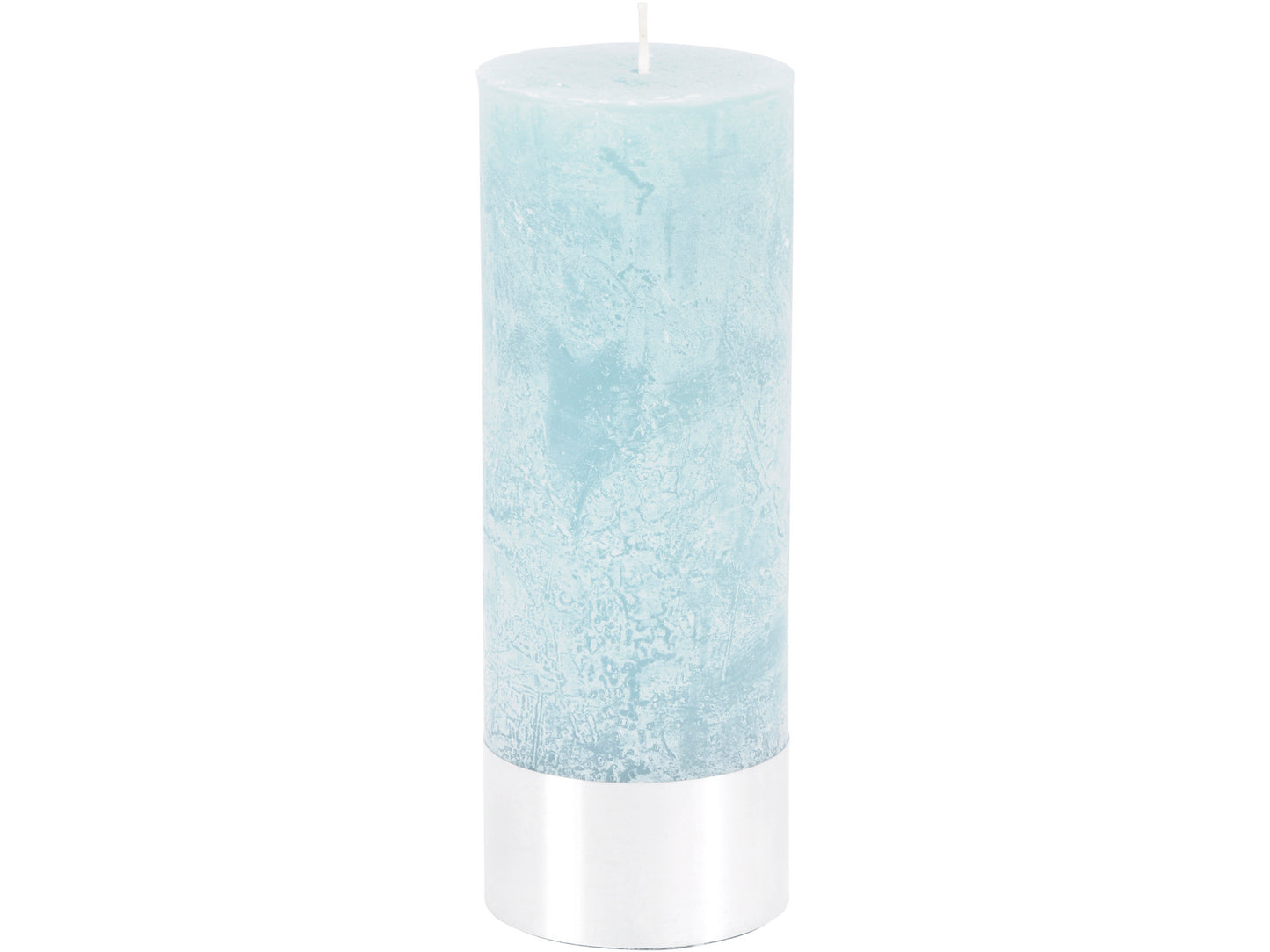 Blue Rustica Pillar Candle 7x19cm