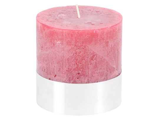 Claret Rustica Pillar Candle 10x10cm