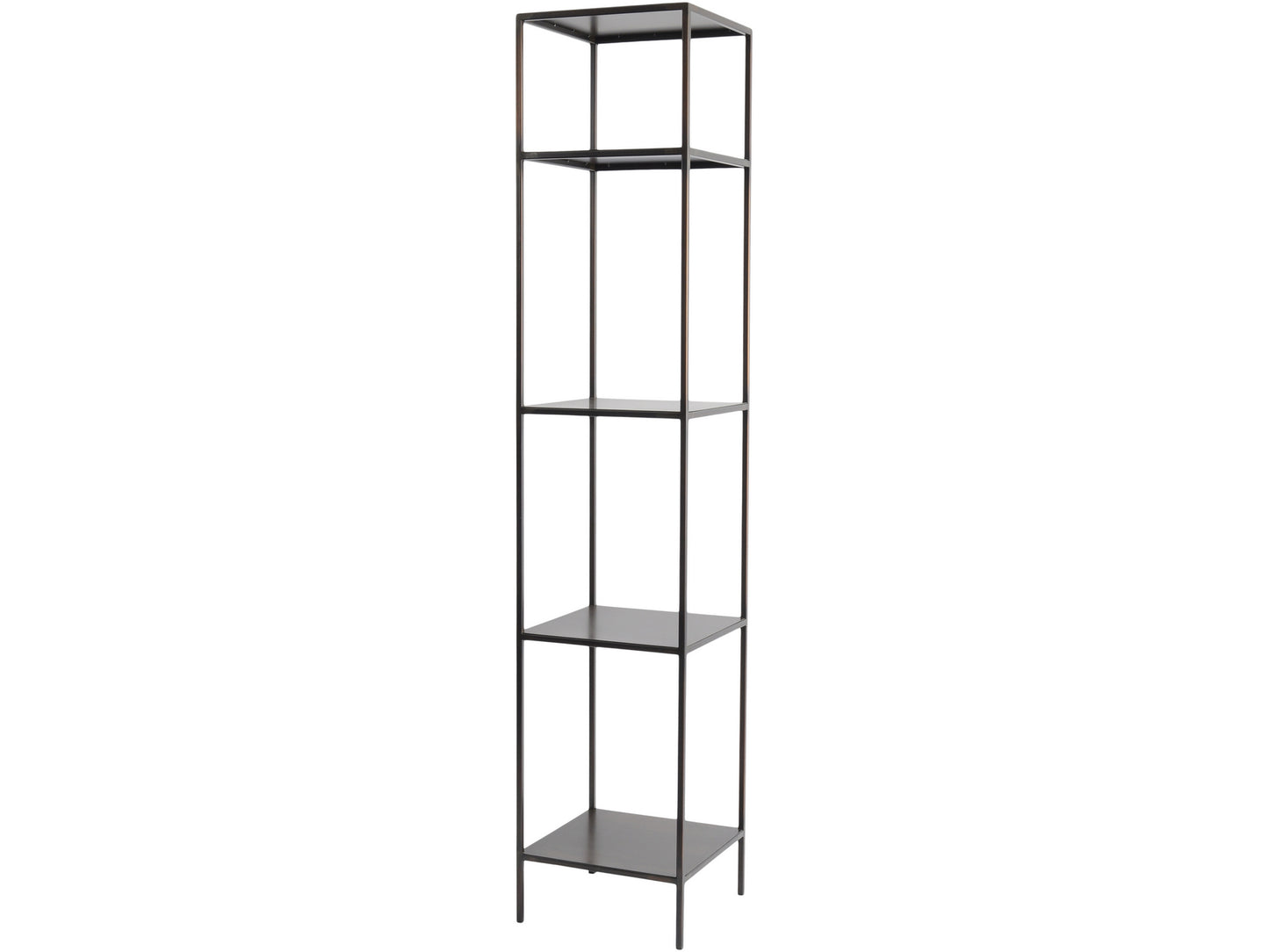 Fitzroy Bronze Narrow Modular Shelving Unit Right