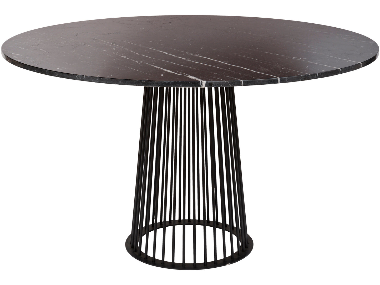 EX DISPLAY Chancery Marquina Marble Round Dining Table