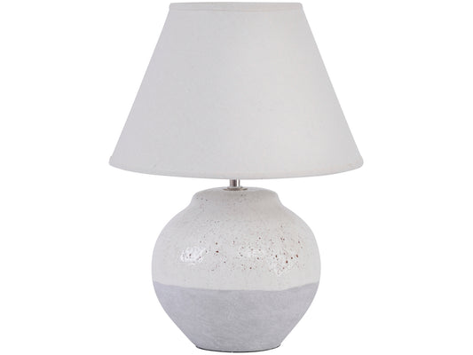 Skyline Grey Porcelain Table Lamp and Shade, Small  E27 60W