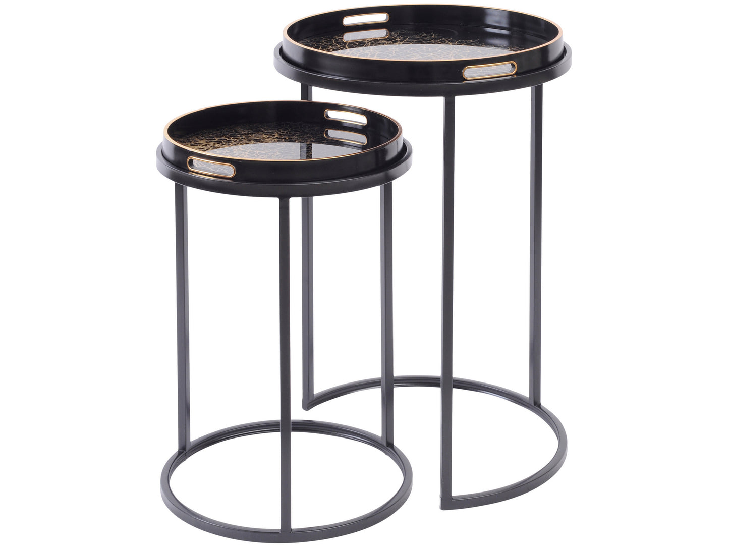 Coral Design Set of 2 Side Tables