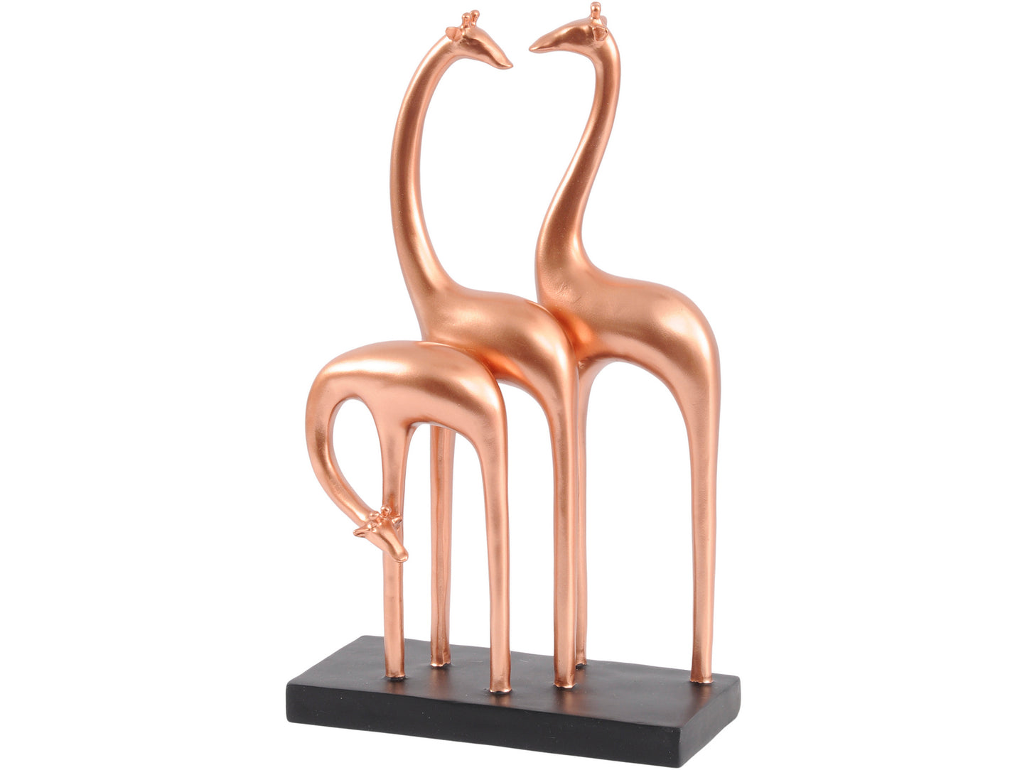 Abstract Giraffe Sculpture In Rose Gold