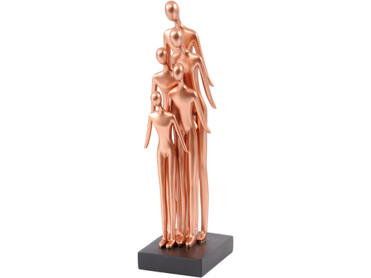 Family Gathering Sculpture in Rose Gold