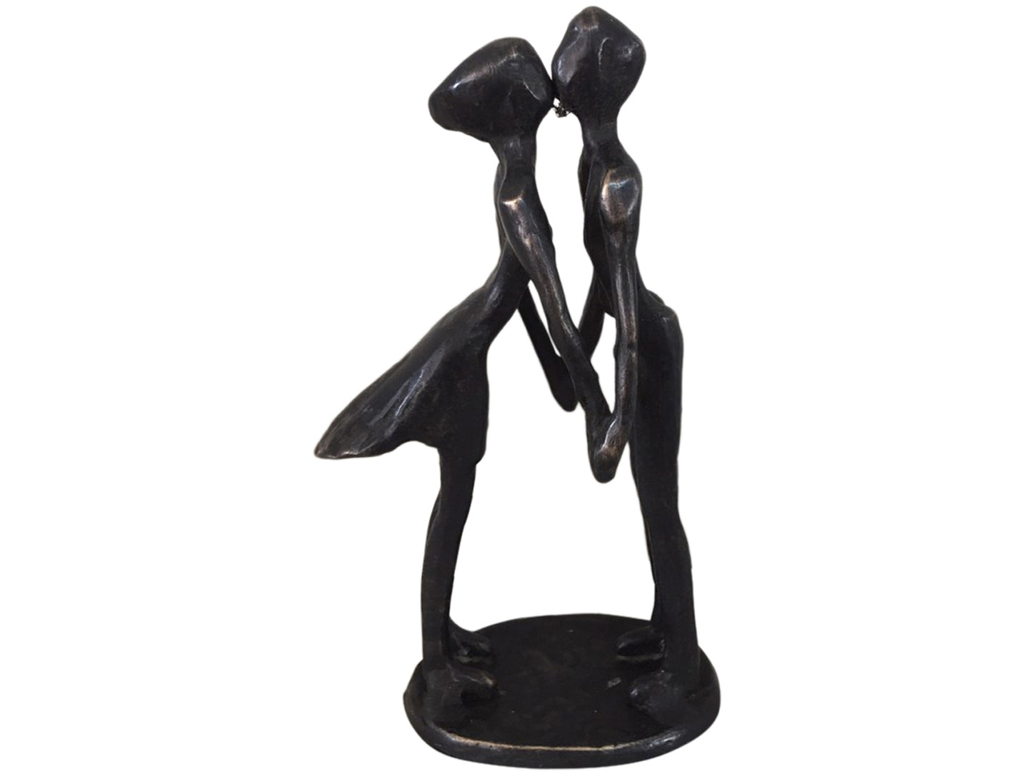 Bronze Kissing Couple Sculpture