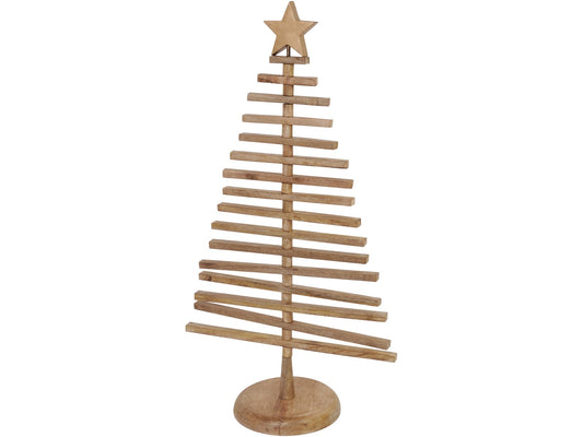 Rustic Wooden Christmas Tree Large - Xmas