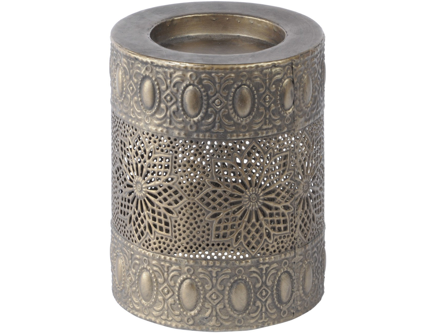 EX DISPLAY Filigree Pillar Candle Holder