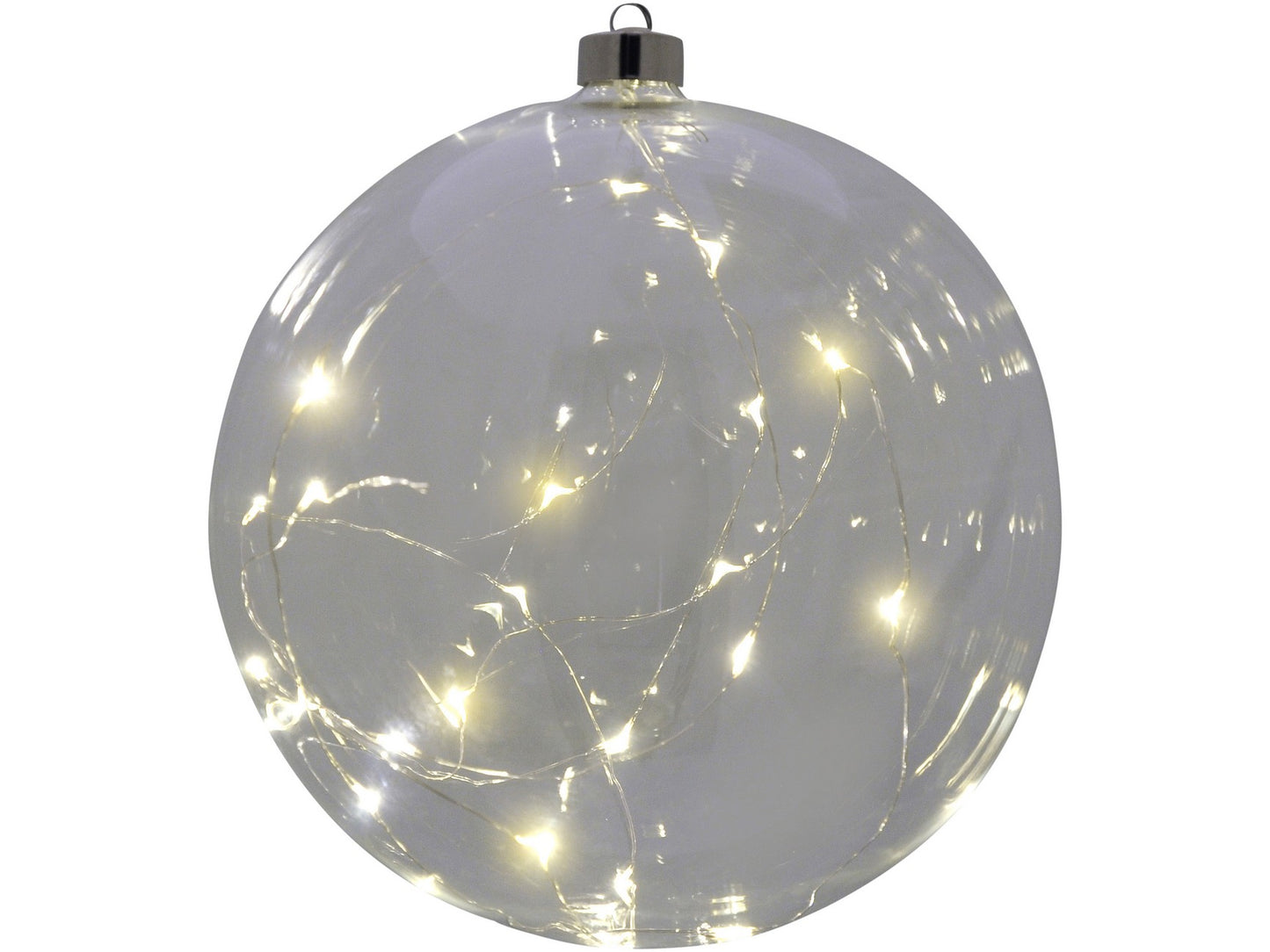 EX DISPLAY LED Large Clear Hanging Ball - Xmas