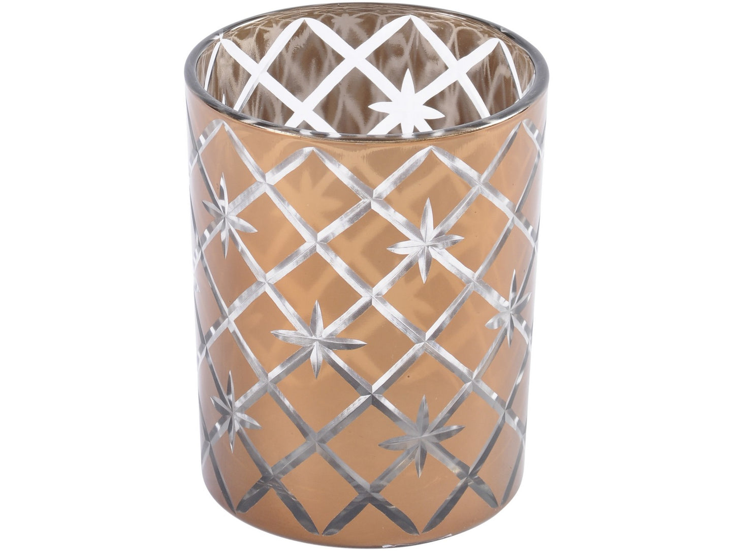 EX DISPLAY Medium Copper Votive - Xmas