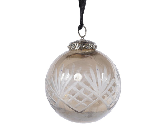 EX DISPLAY Round Lustre Bauble - Xmas